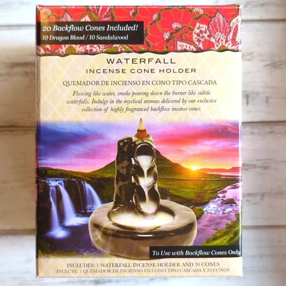 Waterfall Garden Incense Cone Holder - Picture 1 of 1